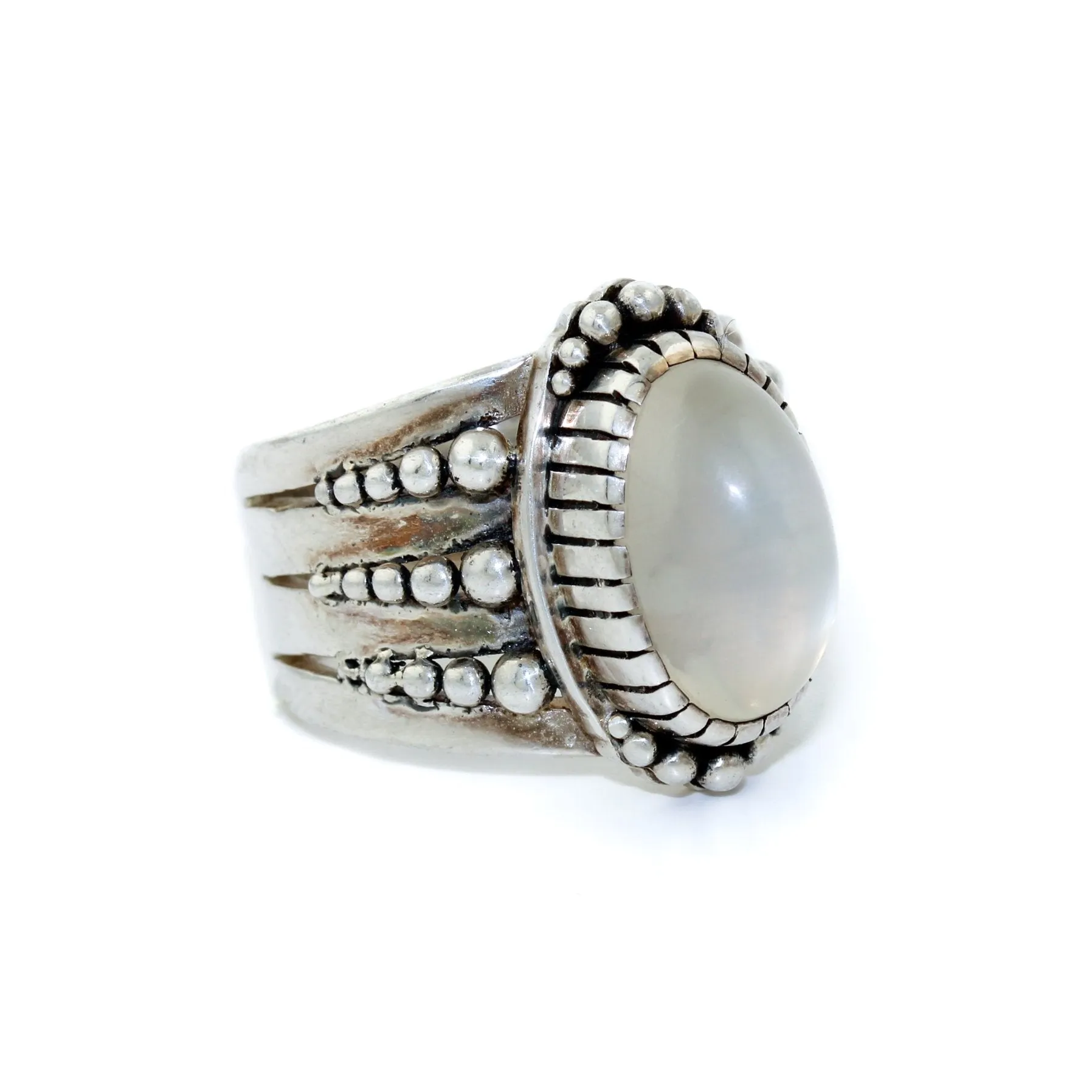 Divine Moonstone Silver Ring