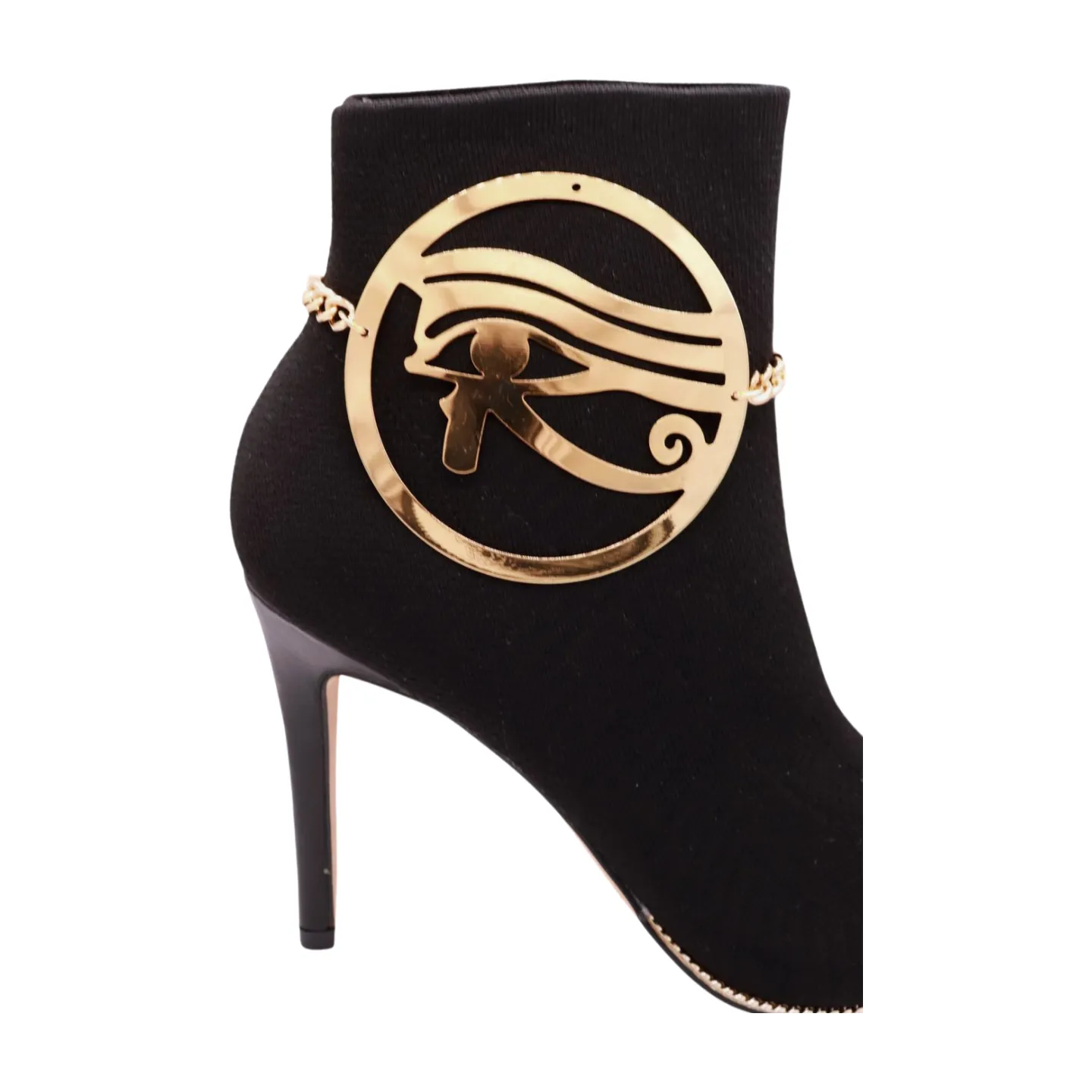 Horus Eye Egyptian Pendant Metal Boot Chain