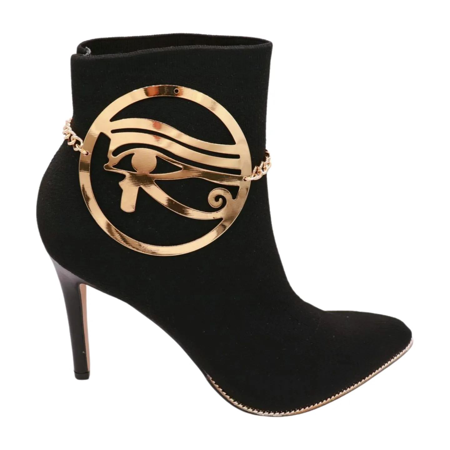 Horus Eye Egyptian Pendant Metal Boot Chain