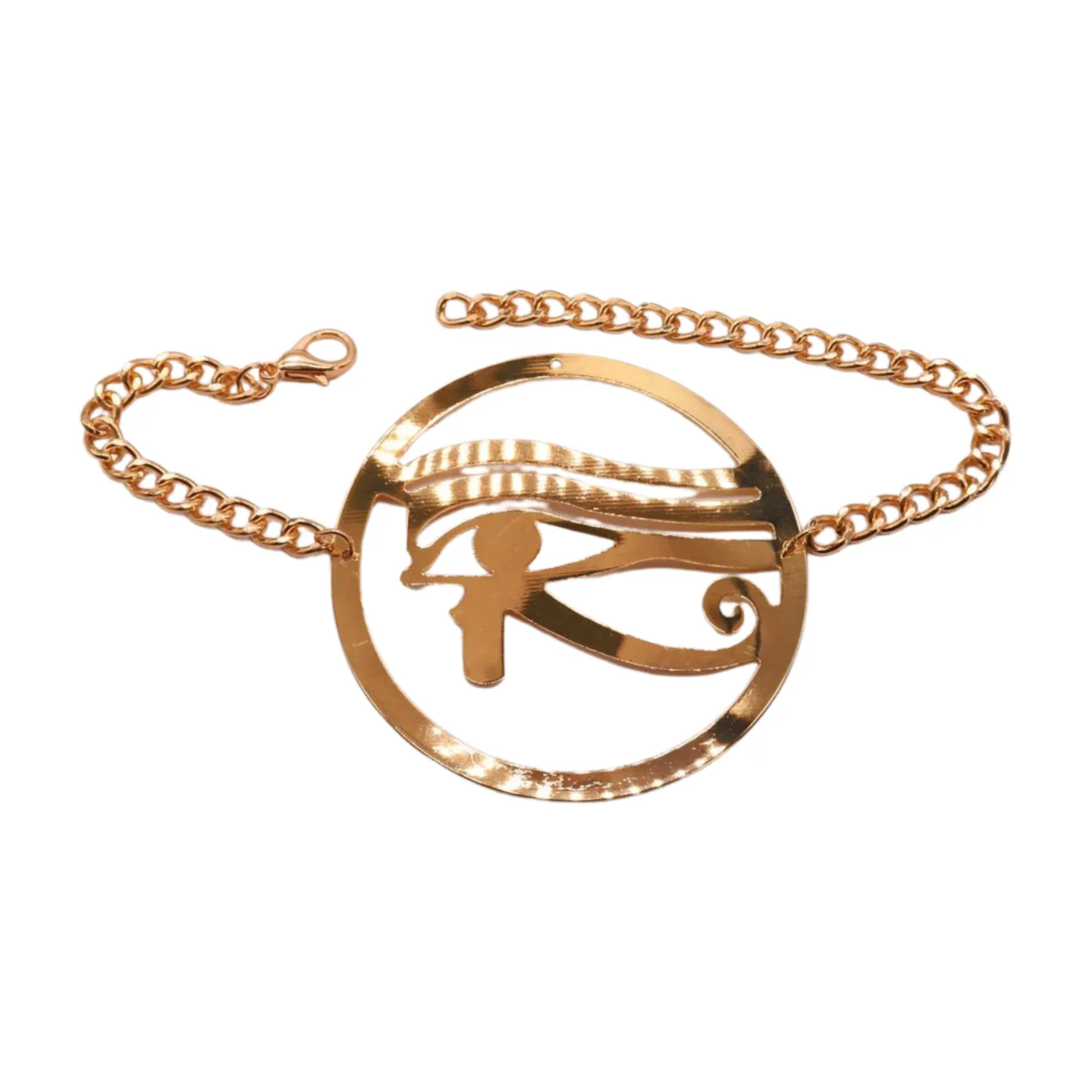 Horus Eye Egyptian Pendant Metal Boot Chain