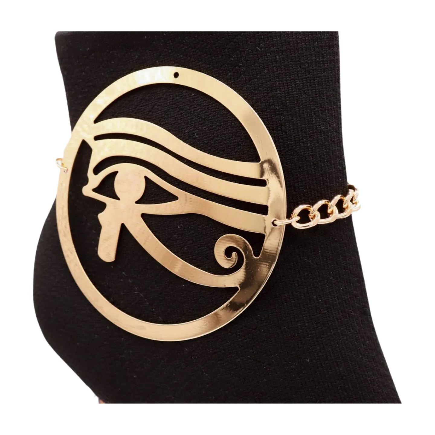Horus Eye Egyptian Pendant Metal Boot Chain