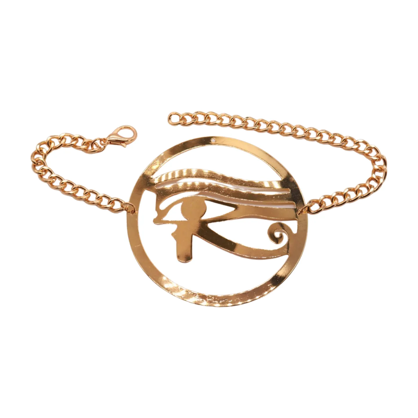 Horus Eye Egyptian Pendant Metal Boot Chain