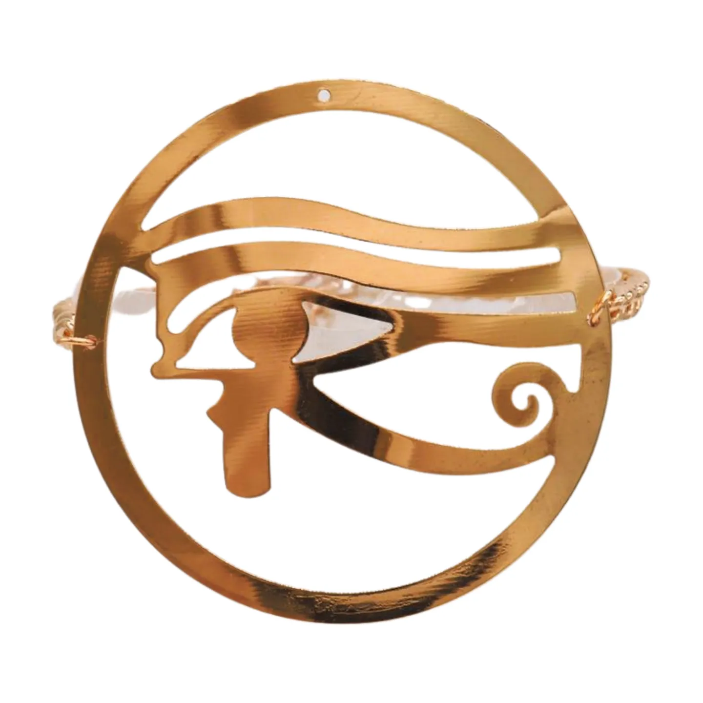 Horus Eye Egyptian Pendant Metal Boot Chain