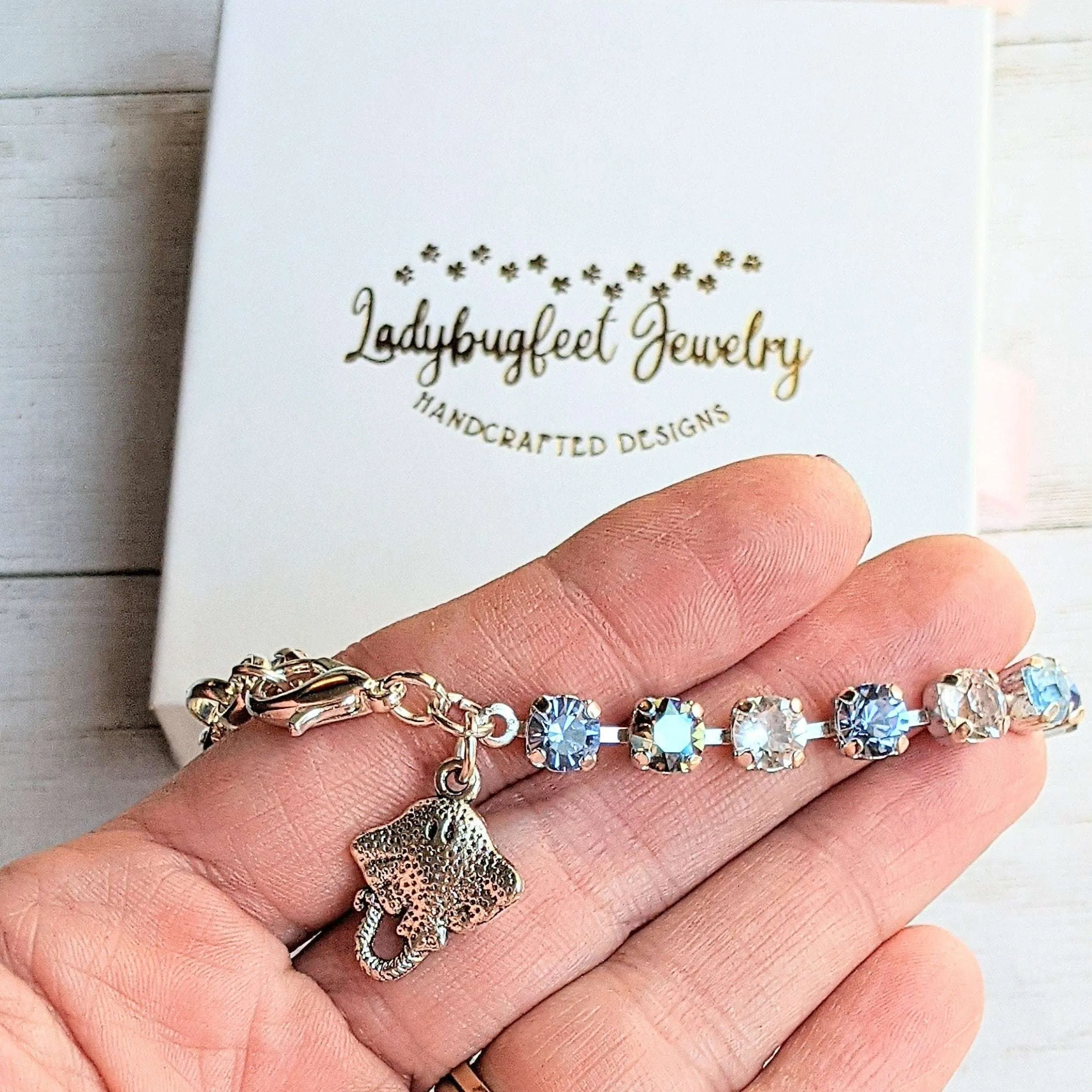 Manta Ray Faceted Crystal Bracelet