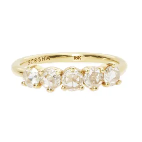 Rose Cut Diamond Stacking Band
