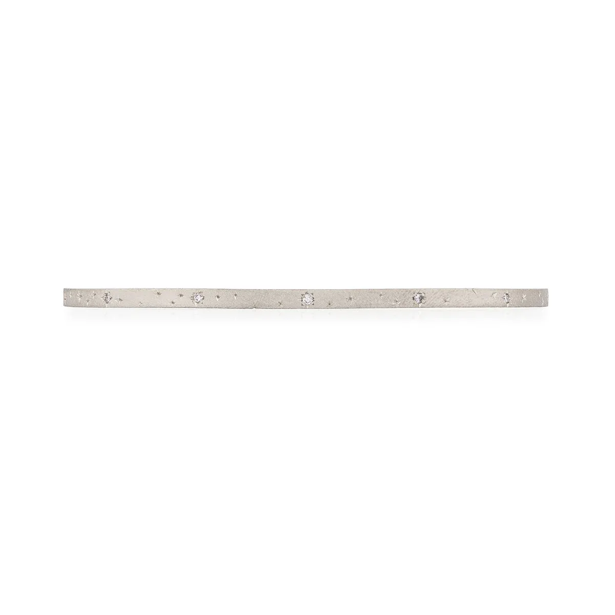 Stars in the Sky Lab-Grown Diamond Bangle - 14k White Gold