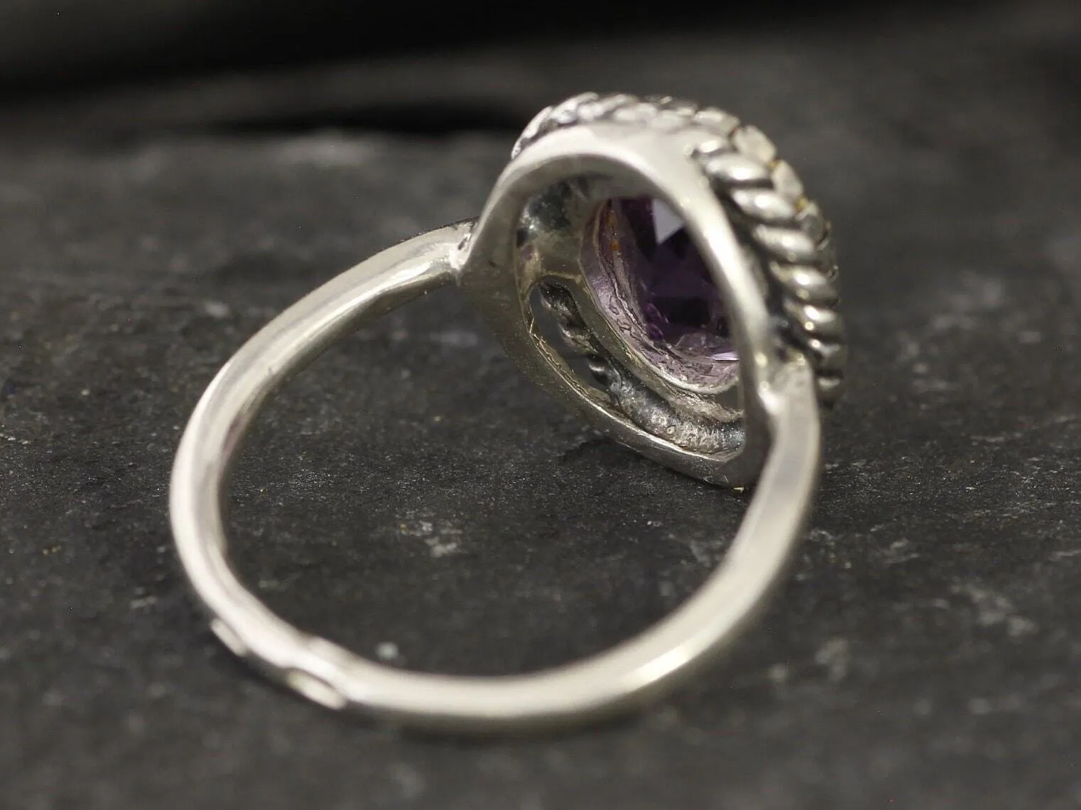 Vintage Amethyst Ring - Purple Gemstone Ring - February Birthstone Ring